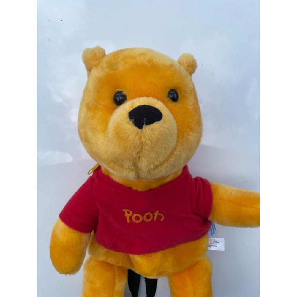 Vintage Disney Winnie The Pooh Plush Backpack Bag 16” LNC HTF - Picture 2 of 7